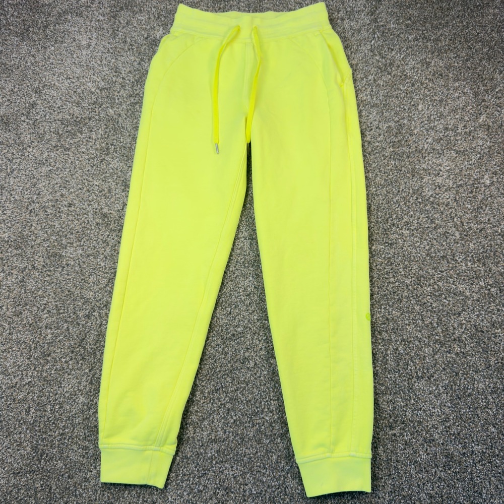 lululemon athletica Neon Yellow Track Joggers